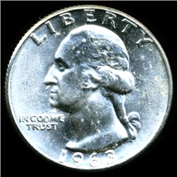 1963D Washington 25c MS65 (COI-12408)