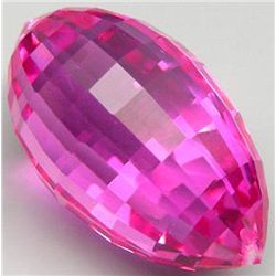 20.63ct Pink Lab Diamond Briolette (GEM-10849)