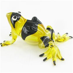 Handcrafted Blown Glass Frog (DEC-987)
