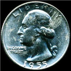 1955D Washington 25c MS64 (COI-12059)
