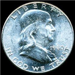 1960 Franklin Half MS64+/65+ FBL (COI-11207)