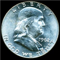 1962D Franklin Half MS64/65 Full Bell Lines (COI-11252)