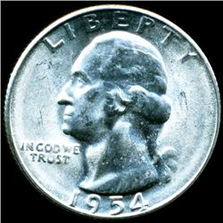 1954S Washington 25c MS65 (COI-11960)