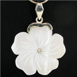 Handcrafted MOP Sterling Pendant (JEW-4412)