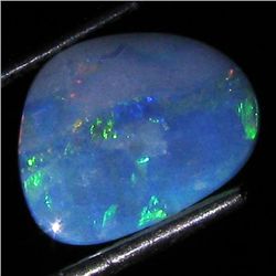 2.14ct Australian Black Opal Doublet Full Fire (GEM-35926)