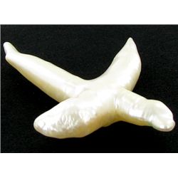 White Saltwater Pearl Cultured Cross Pendant (JEW-2574)