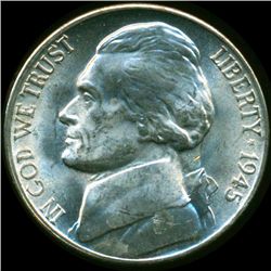 1945S Jefferson 5c MS64/65 (COI-12802)