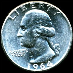 1964 Washington 25c MS65 (COI-12435)