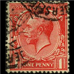 1912 Britain George VI 1p Stamp ERROR (STM-0814)