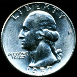 1957D Washington 25c MS64/65 (COI-12108)
