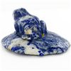 Image 2 : 221gm Carved Lapis Frog On Base (MIN-001865)