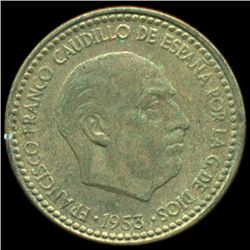 1961 Spain 1p AU+ Scarce (COI-10307)