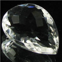 24.97ct White Quartz Pear (GEM-29572F)