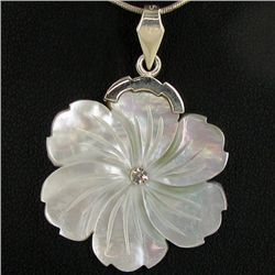 Handcrafted MOP Sterling Pendant (JEW-4416)