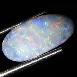 3.6ct Australian Black Opal Doublet Full Fire (GEM-36267)