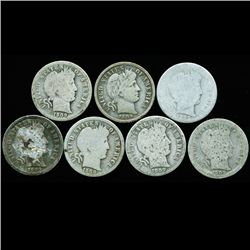 1909P/D/O/S Barber 10c Circulated 6pcs (COI-12495)