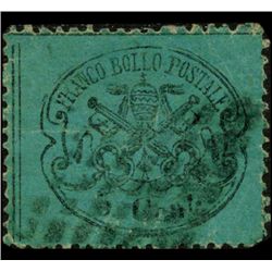 1868 Papal States 5c Stamp (STM-1084)