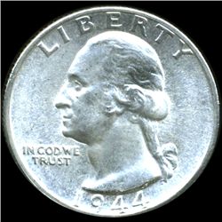 1944D Washington 25c MS65/66 (COI-10718)