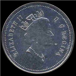 2001 Canada 5c Hi Grade GEM Unc ERROR (COI-7989)