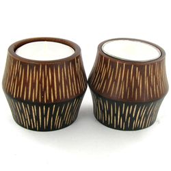 Mango Wood Candle Holder Pair (DEC-755)