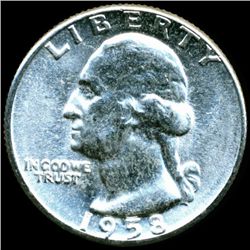 1958 Washington 25c MS65 Underweight ERROR (COI-12152)