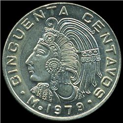 1979 Mexico 50c MS65+ ERROR (COI-10103)