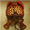 Image 3 : Coconut Shell Teak Elephant Lamp (DEC-684)