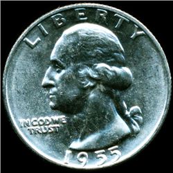 1955D Washington 25c MS64 (COI-12037)