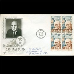 1962 US First Day 4 Block Postal Cover (STM-2399)