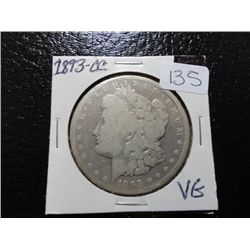 1893 CC MORGAN SILVER DOLLAR