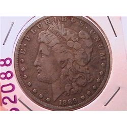 KEY DATE 1889-CC Morgan Dollar F12