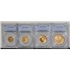 Image 1 : 1911 $2.5, $5, $10, $20 Set MS63, MS63+ PCGS 4 Pis