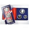 Image 1 : 1976 3 PIECE 40% SILVER U.S. MINT SET AND PROOF SET IN ORIGINAL PACKAGING