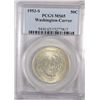 Image 1 : 1953-S WASHINGTON-CARVER COMMEMORATIVE HALF DOLLAR PCGS MS 65