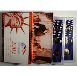 14 coin 2007 silver proof sets  no sleeve also 10 coin 2007 proof set no box
