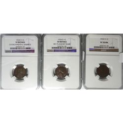 3  1924D Lincoln penny  NGC30BN-VF details ENVIR dmg