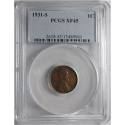1931S  Lincoln penny PCGS45
