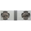 Image 2 : 1913  T1 and T2 Buffalo nickels both   NGCAU cleaned