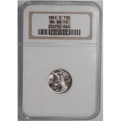 1944S Mercury dime   NGC66FB