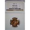 Image 1 : Lincoln Cent 1947 NGC MS65 RED