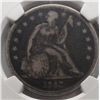 Image 2 : 1843  Seated $  NGC  Fine environ dmg