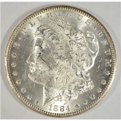 1884CC     Morgan $  MS61/63 FROSTY WHITE lite tone rev