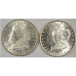 1886  Morgan $  MS63 and  1885O AU55