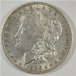 1886O  Morgan $  AU: NOTE $ SET CONTINUES LOT 275