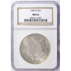1903-O MORGAN DOLLAR NGC MS63 NICE