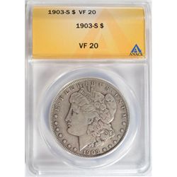 1903-S MORGAN DOLLAR ANACS VF20