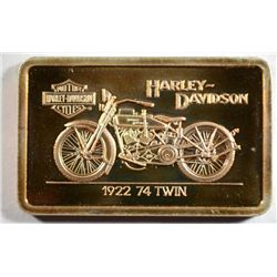 HARLEY DAVIDSON 1 OZ .999 SILVER "1922 74 TWIN"