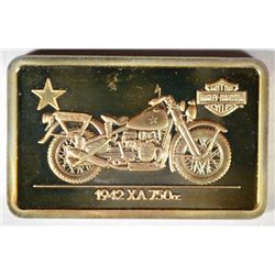 HARLEY DAVIDSON 1 OZ .999 SILVER "1942 XA 750 CC"
