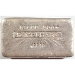 10 OZ ENGELHARD .999 SILVER POURED BAR