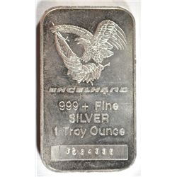 1 OZ ENGELHARD .999 SILVER BALD EAGLE